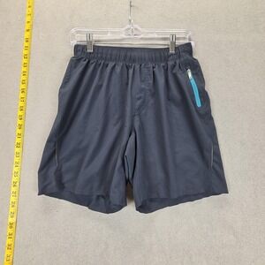 Lululemon Shorts Mens S Gray Running Drawstring Zip Pocket Athletic